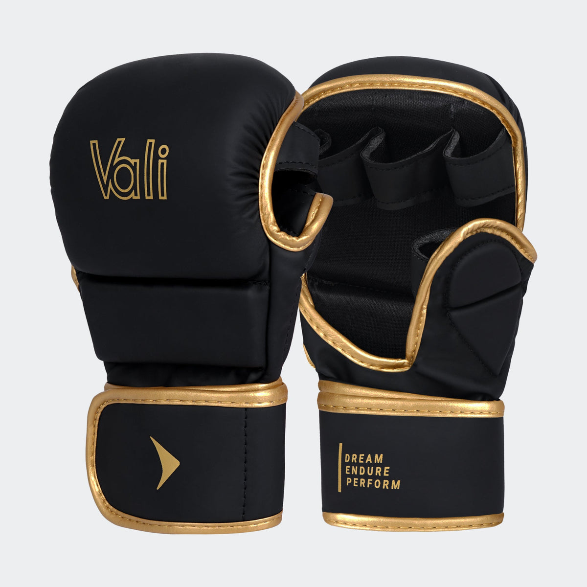 Guanti MMA Ibridi Neri 10oz - MMA Underground - Per Sparring E Presa, Chiusura A Gancio E Anello