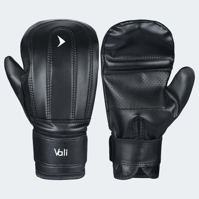 Nista Boxing Speed Bag Gloves Black Front | Vali#color_black