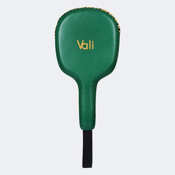 Lancer Leather Boxing Punch Paddles Green Front | Vali