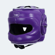 Lancer Leather Face Saver Headgear For Training Cover Purple | Vali#color_purple