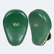 Lancer Leather Focus Mitts For Boxing Training Cover Green | Vali#color_green