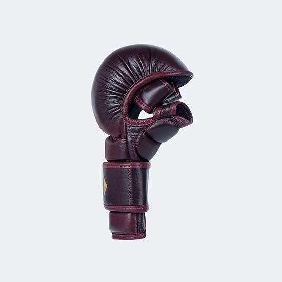 Lancer Leather Hybrid MMA Sparring Gloves Red Side | Vali