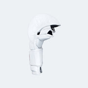Lancer Leather Hybrid MMA Sparring Gloves White Side | Vali#color_white