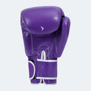 Lancer Leather Muay Thai Gloves For Pros Purple Back | Vali#color_purple