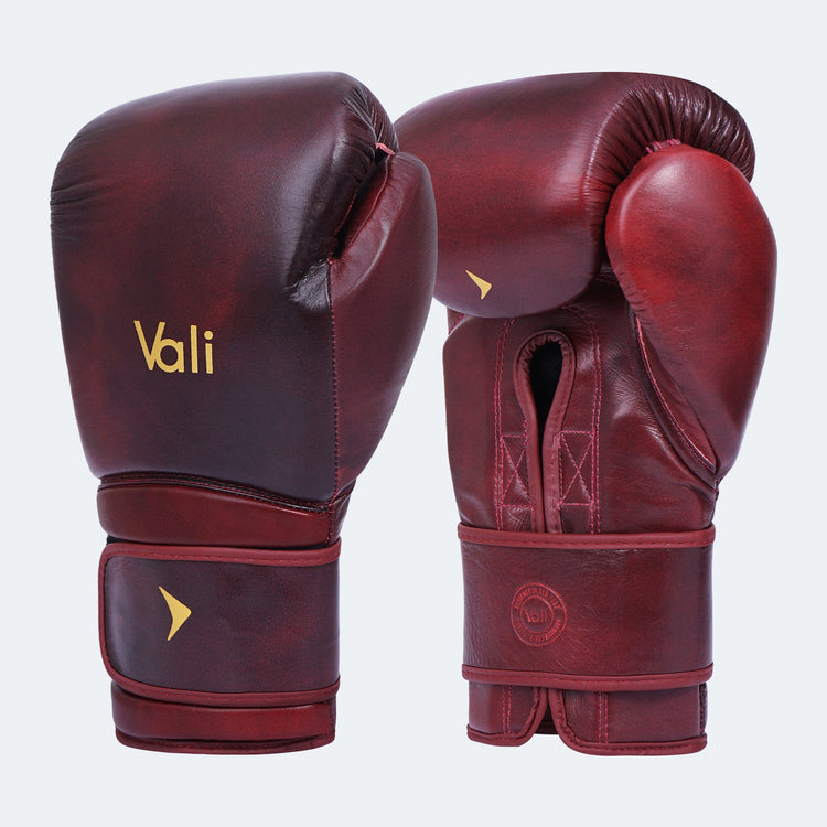 Lancer Leather Pro Boxing Gloves For Training Red Cover | Vali#color_red