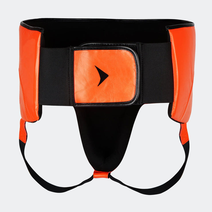 Lancer No-Foul Groin Protector In Leather Orange Back | Vali