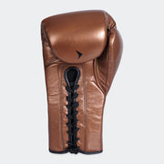 Lancer Leather Lace Up Boxing Gloves For Pros Green Cover | Vali#color_copper