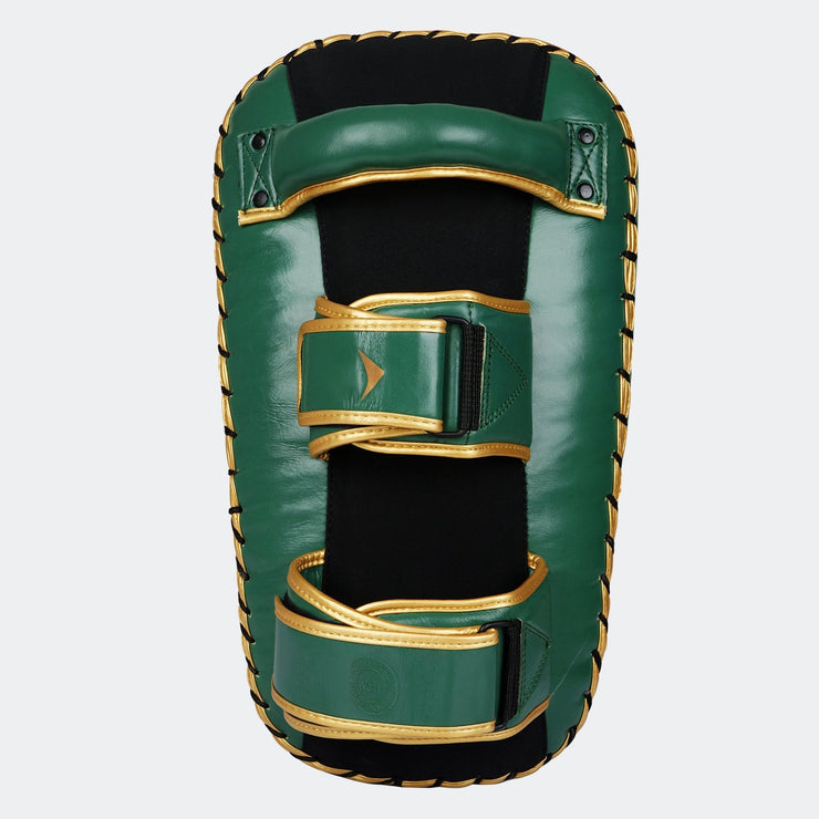 Lancer Leather Muay Thai Pads For MMA Green Back | Vali