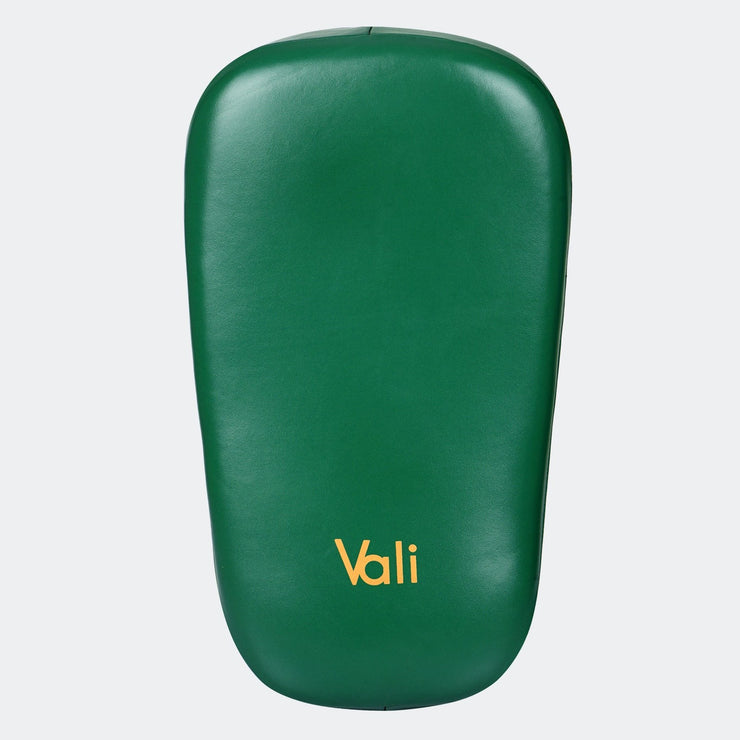 Lancer Leather Muay Thai Pads For MMA Green Front | Vali