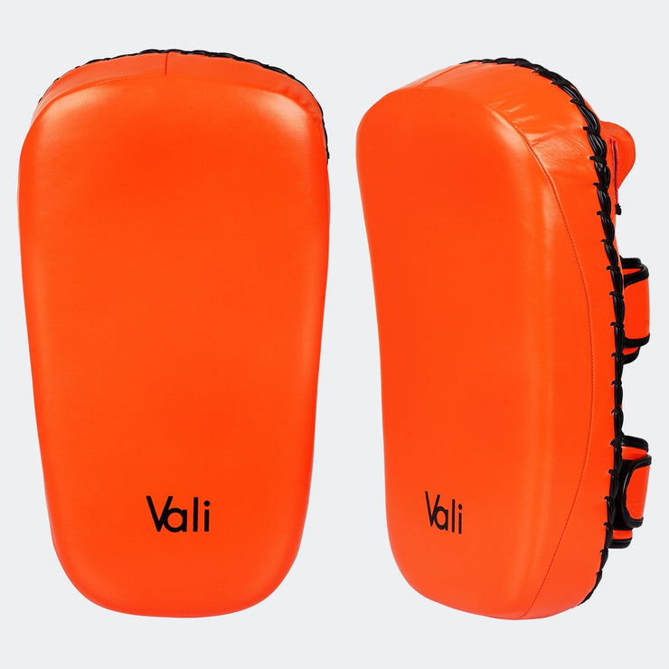 Lancer Leather Muay Thai Pads For MMA Orange Cover | Vali
