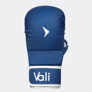 MMA Hybrid Gloves Sparring Grappling Shooter Bag Gloves Training Matte-Blue Front | Vali#color_matte-blue