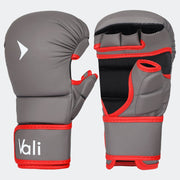 MMA Hybrid Gloves Sparring Grappling Shooter Bag Gloves Training Matte-Gray Cover | Vali#color_matte-gray