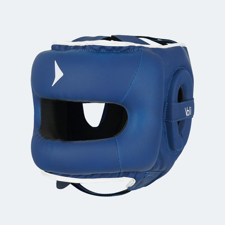 Nista Face Saver Headgear For Boxing Matte-Blue Cover | Vali