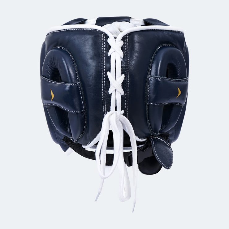 Sian Leather Face Saver Headgear For Training Navy Back | Vali