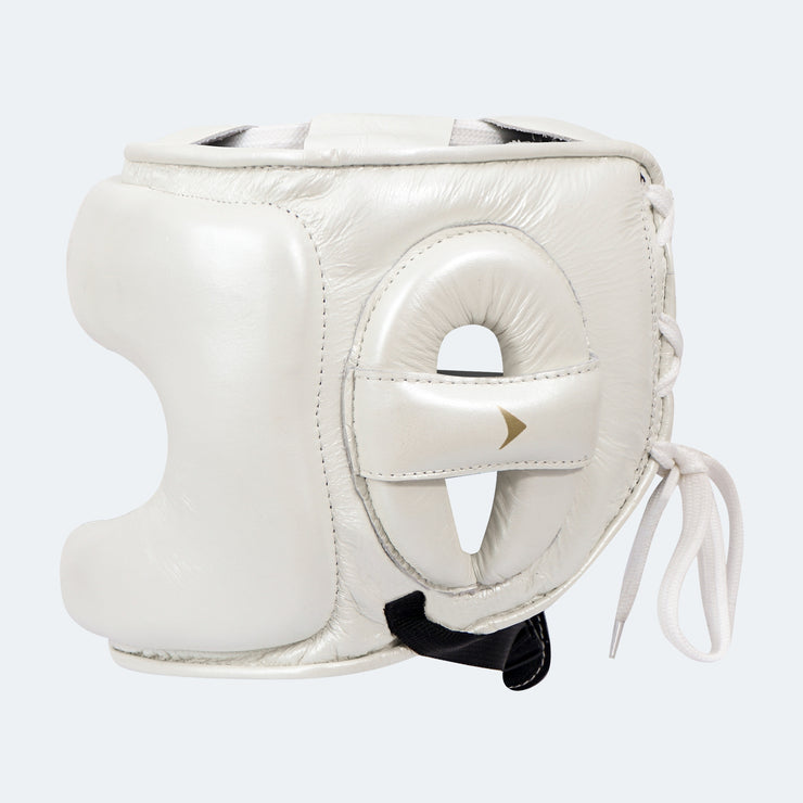 Sian Leather Face Saver Headgear For Training White Side | Vali