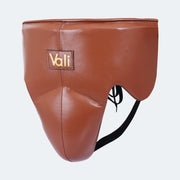Sian No-Foul Groin Protector In Leather Brown Side | Vali#color_brown
