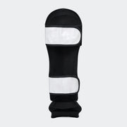 Shin Guards Instep MMA Kickboxing Muay Thai Slip On kick leg protector white#color_white