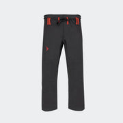 Vali | Isso BJJ GI Pants cotton 10oz For Brazilian Jiu Jitsu Gi Kimono Uniform black red#color_black
