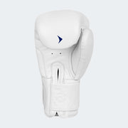 Lancer Leather Muay Thai Gloves For Pros White Back | Vali#color_white