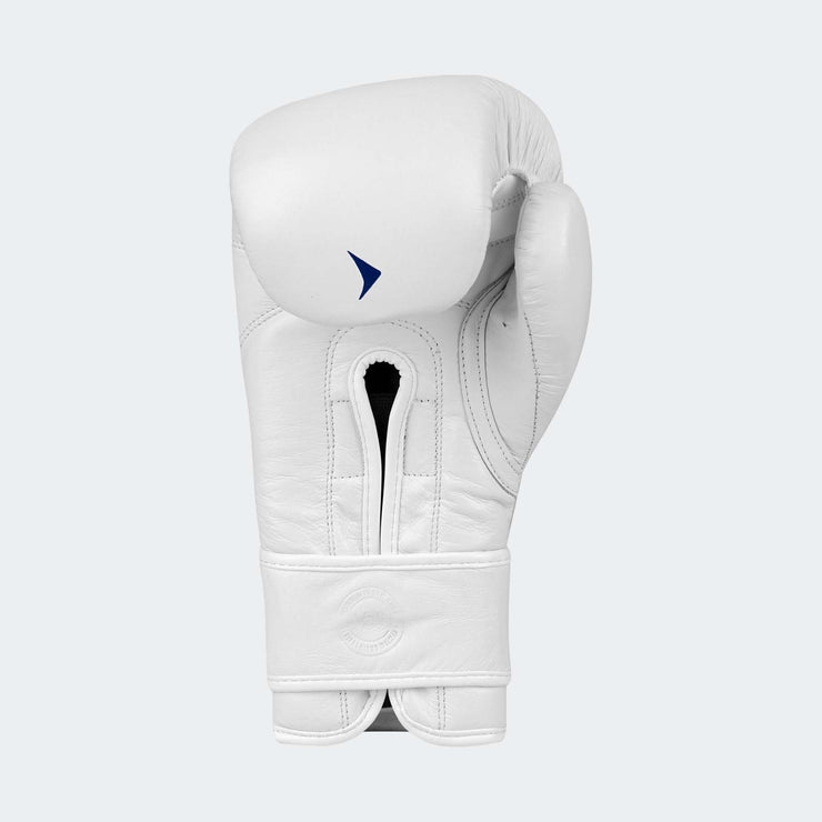 Lancer Leather Pro Boxing Gloves For Training White Back | Vali