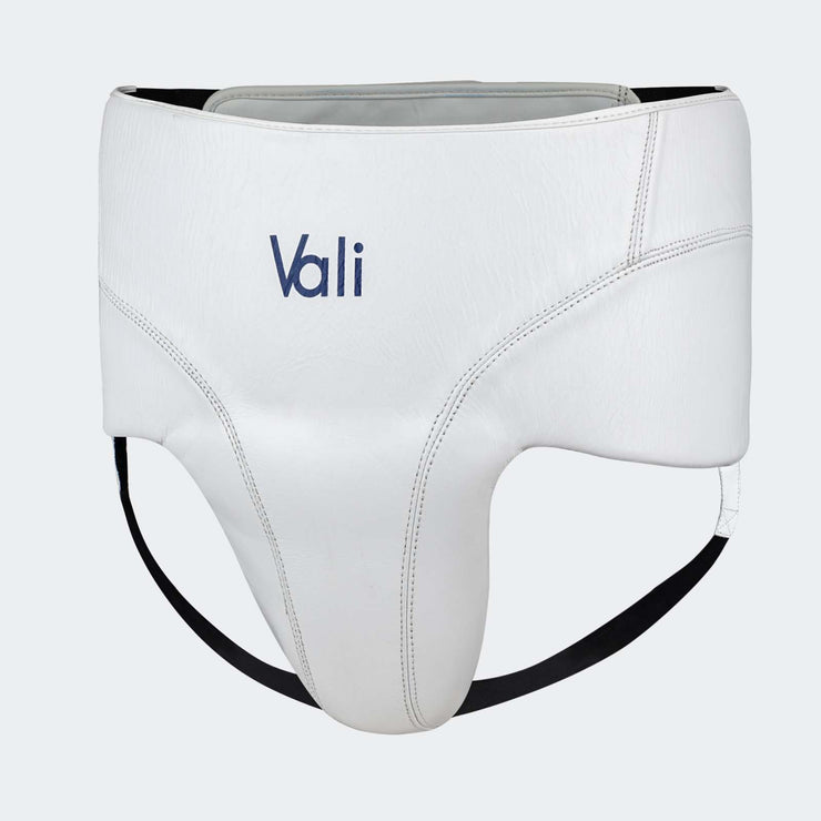 Lancer No-Foul Groin Protector In Leather White Side | Vali