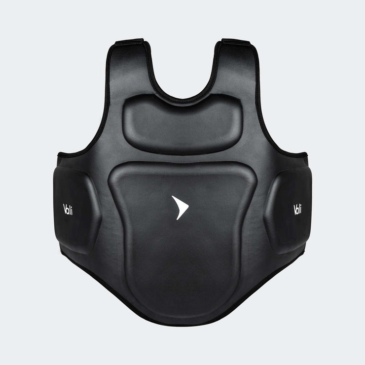 Nista Chest Protector For Training MMA Black Front | Vali