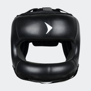 Nista Face Saver Headgear For Boxing Black Front | Vali#color_black