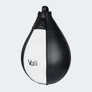 Nista Leather Speed Bag Ball For Boxing Black Medium Front  | Vali#size_m
