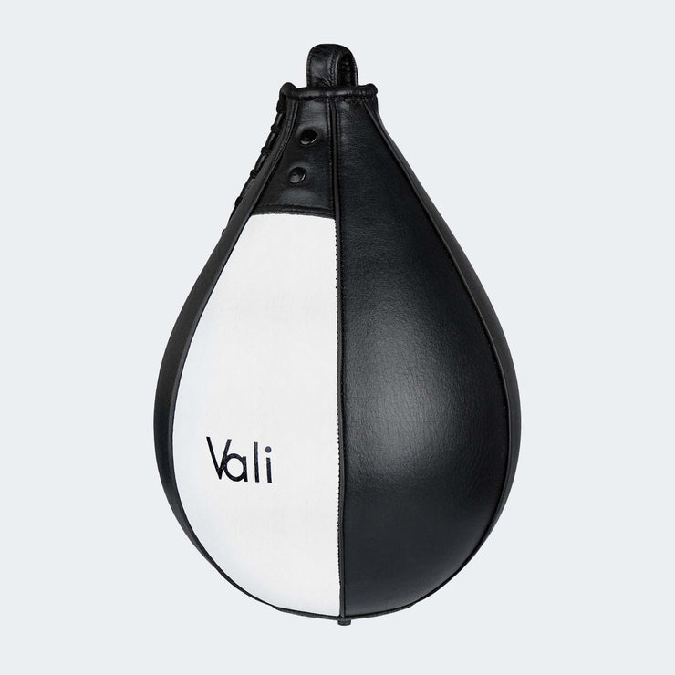 Nista Leather Speed Bag Ball For Boxing Black Medium Front  | Vali