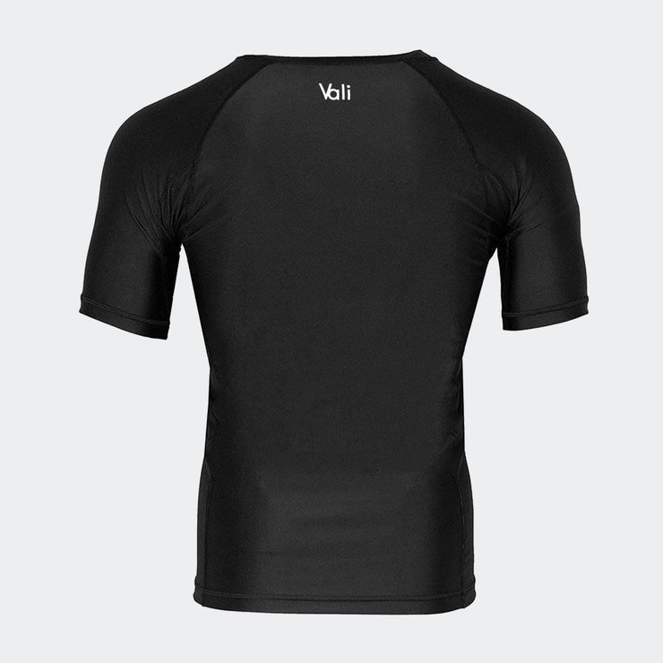 Ortal Short Sleeve Rash Guard For MMA Black Back | Vali