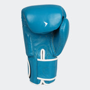 Lancer Leather Muay Thai Gloves For Pros Cyan Blue Back | Vali#color_cyan-blue