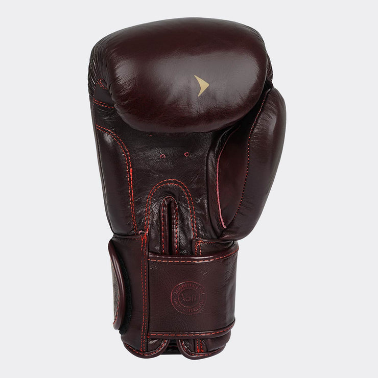 Lancer Leather Muay Thai Gloves For Pros Red Back | Vali