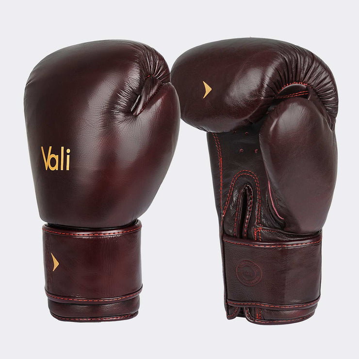 Lancer Leather Muay Thai Gloves For Pros Red Cover | Vali