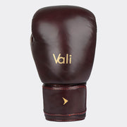 Lancer Leather Muay Thai Gloves For Pros Red Front | Vali#color_red