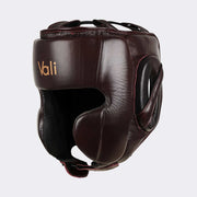 Lancer Leather Pro Boxing Headgear for Training Red Cover | Vali#color_red