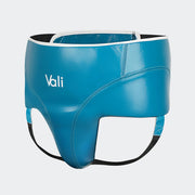 Lancer No-Foul Groin Protector In Leather Cyan Blue Cover | Vali#color_cyan-blue
