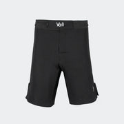 mma grappling shorts for bjj no gi fight in ufc stretch combat black#color_black