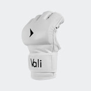 vali mma fight gloves Pro training sparring curved thumbless gloves white#color_white