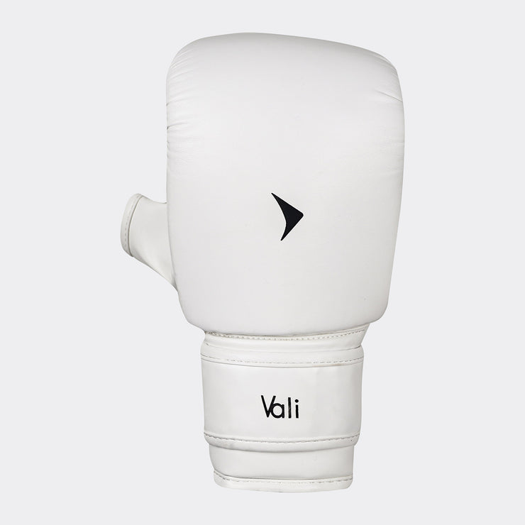 Nista Bag Gloves for Punching Heavy Bag White Front | Vali